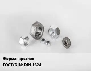 Гайка врезная DIN 1624